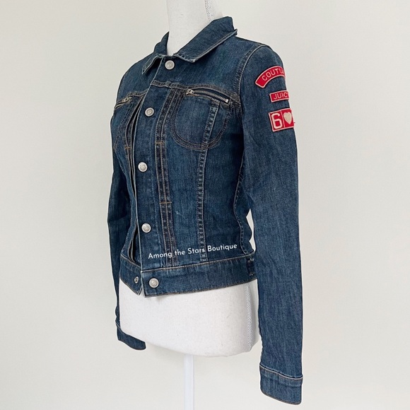 Super Rare Y2K Vintage Juicy Couture Denim Jacket ASO Rachel Green in Friends - Picture 10 of 14